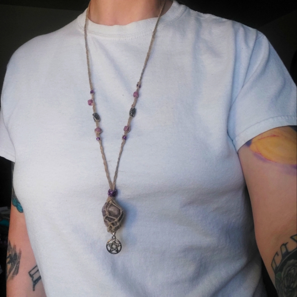 Bohemian Lepodolite necklace